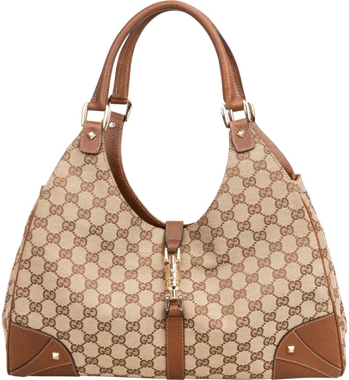 Gucci Gucci Monogram GG Canvas New Jackie Shoulder Bag