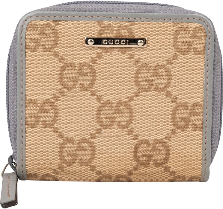Gucci Gucci Monogram GG Canvas Zip Around Coin Wallet