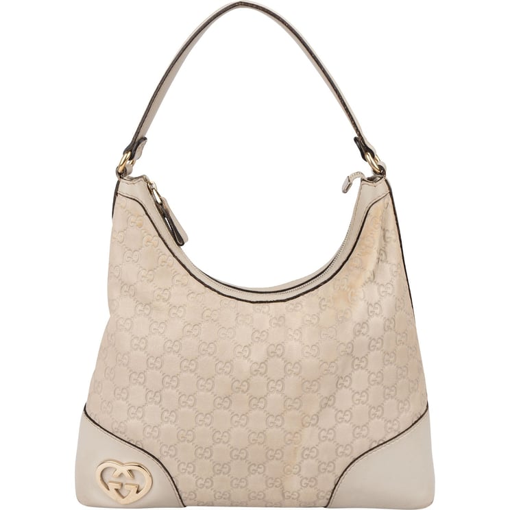 Gucci Gucci Guccissima Lovely Heart Hobo Shoulder Bag