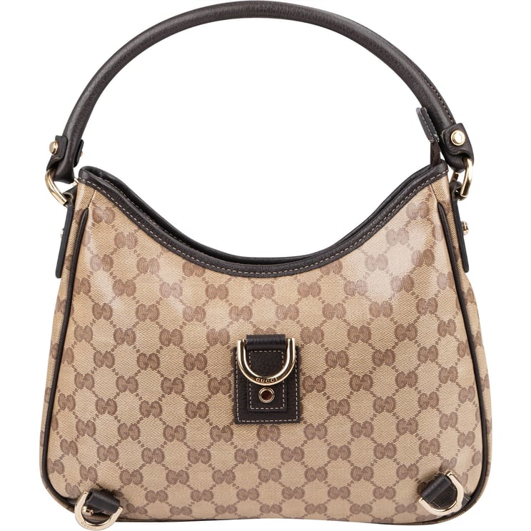 Gucci Gucci Monogram Crystal GG Abbey D-Ring Shoulder Bag