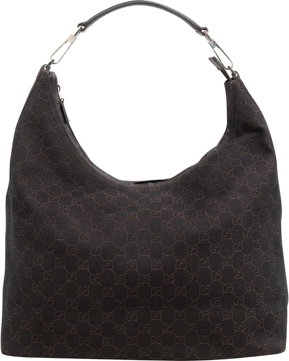 Gucci Gucci Monogram GG Canvas Hobo Shoulder Bag