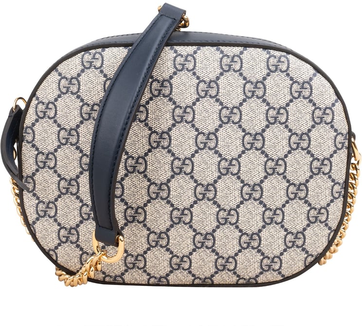 Gucci Gucci Monogram GG Supreme Small Oval Crossbody Bag