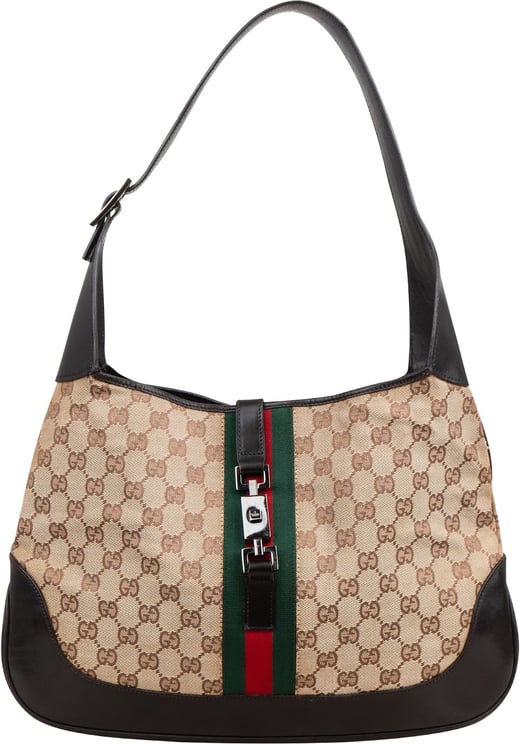 Gucci Gucci Monogram GG Canvas Jackie Hobo Shoulder Bag