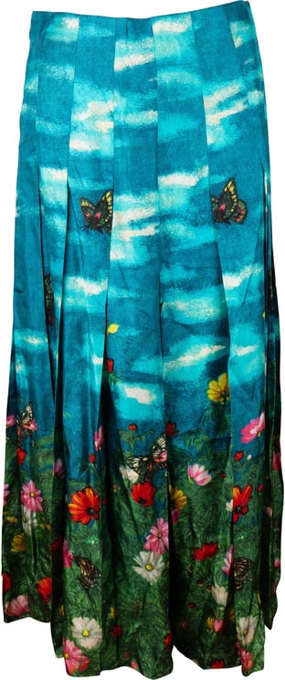 Gucci Gucci Multicolor Vita Garden Print Silk Skirt (IT42)