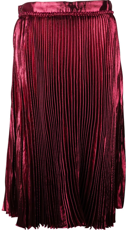 Gucci Gucci Metallic Plissee Silk Skirt (IT42)