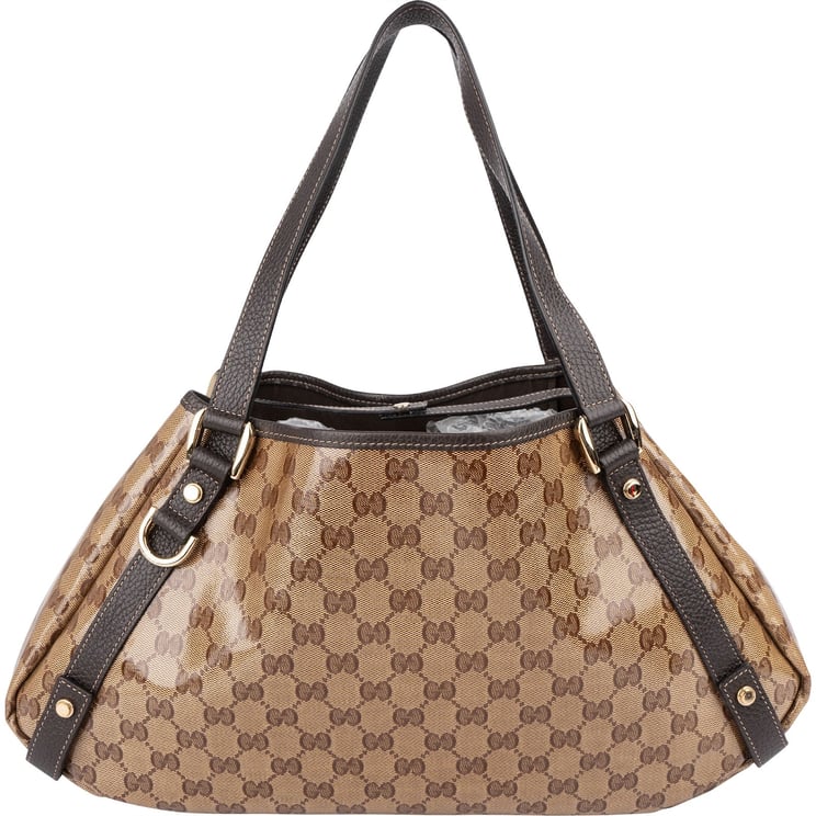 Gucci Gucci Monogram GG Patent Coated Canvas Abbey Shoulder Bag
