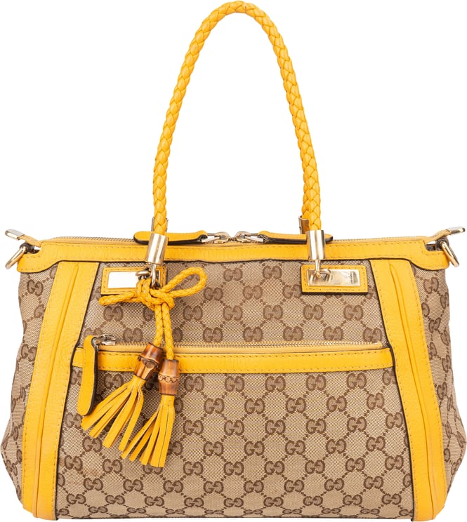 Gucci Gucci GG Monogram Bamboo Handbag