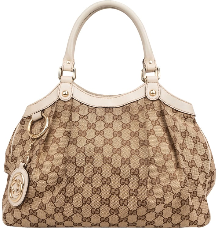 Gucci Gucci Monogram GG Canvas Sukey Tote Handbag
