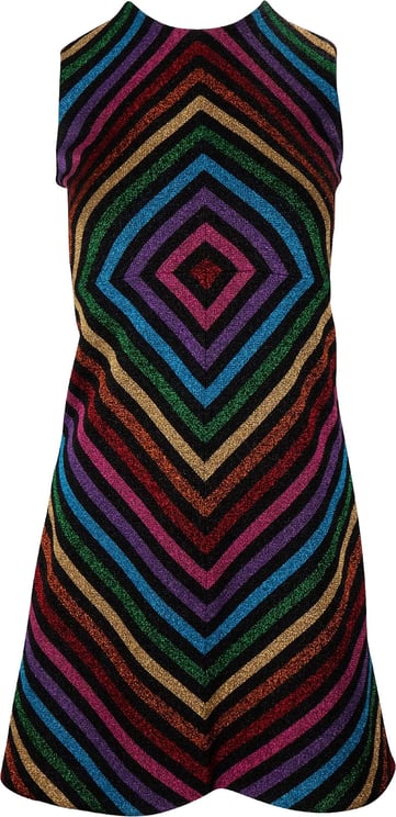 Gucci Gucci Multicolor Glitter Symmetric Pattern Top Dress (XS)