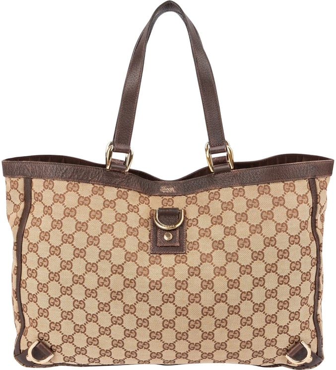 Gucci Gucci Monogram GG Canvas Abbey D-Ring Tote Shoulder Bag