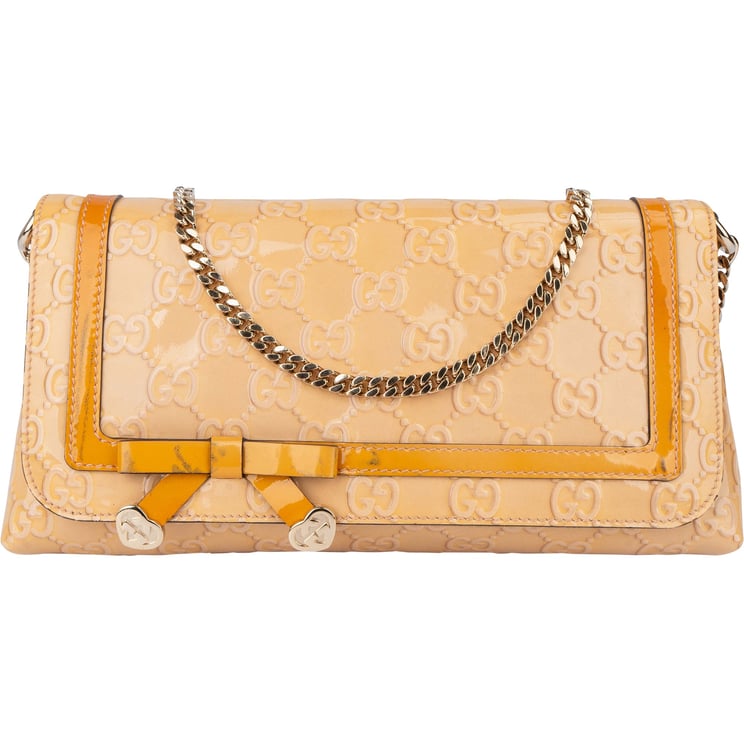 Gucci Gucci Patent Leather Heart Shoulder Flap Bag
