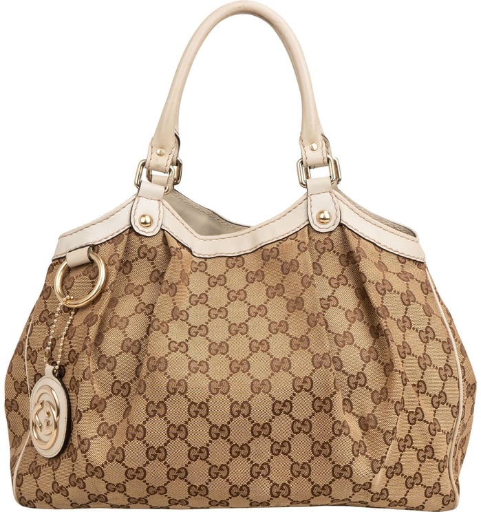 Gucci Gucci Monogram GG Canvas Sukey Handbag