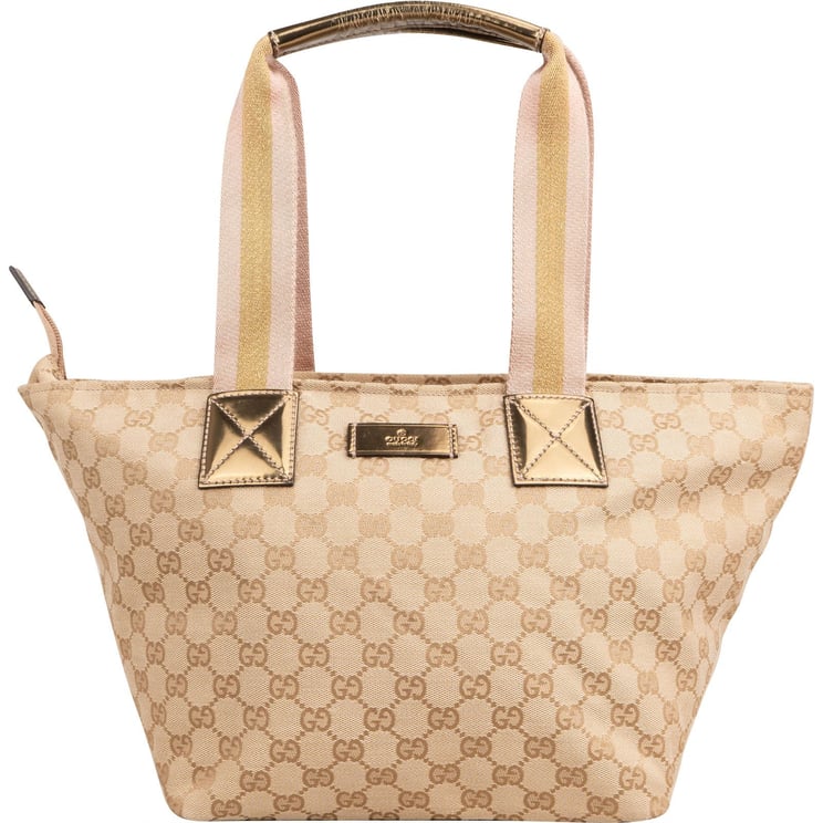 Gucci Gucci Monogram GG Canvas Small Tote Handbag