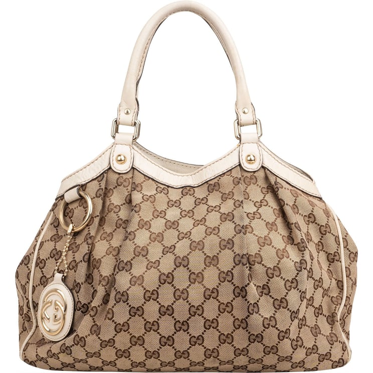 Gucci Gucci Monogram GG Canvas Sukey Handbag