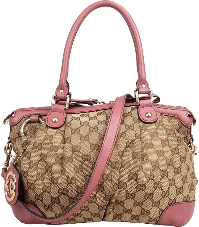 Gucci Gucci Monogram GG Canvas Sukey Handbag