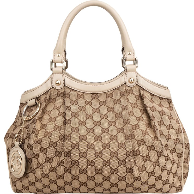 Gucci Gucci Monogram GG Canvas Sukey Tote Handbag