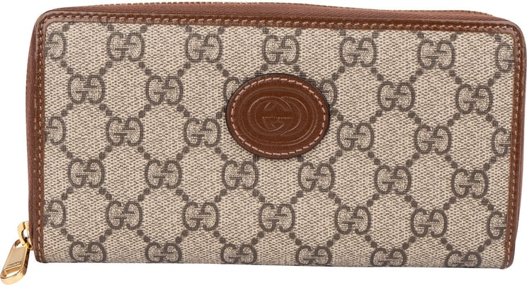 Gucci Gucci Monogram GG Supreme Zip Around Wallet