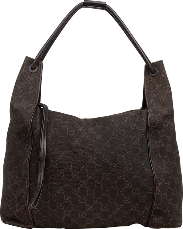 Gucci Gucci Monogram GG Canvas Hobo Shoulder Bag