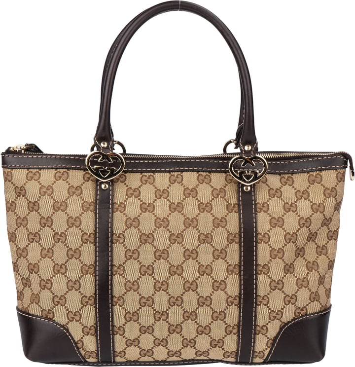 Gucci Gucci GG Monogram Twin Heart Handbag