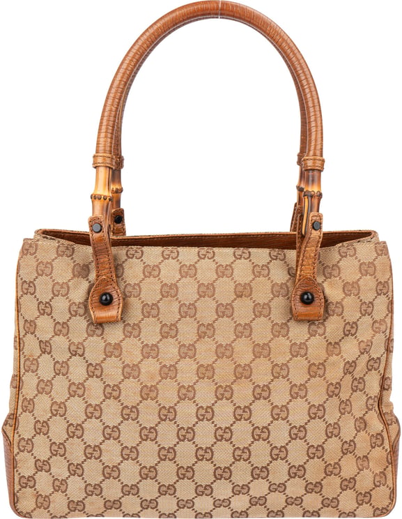 Gucci Gucci GG Monogram Bamboo Handbag