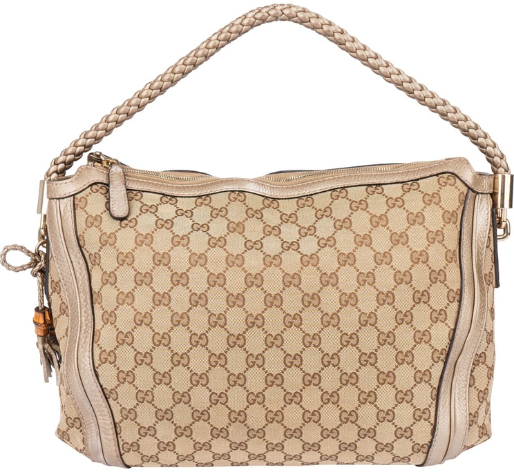 Gucci Gucci GG Monogram Bamboo Handbag