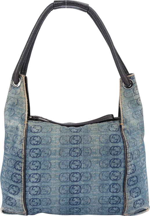 Gucci Gucci Denim GG Monogram Handbag