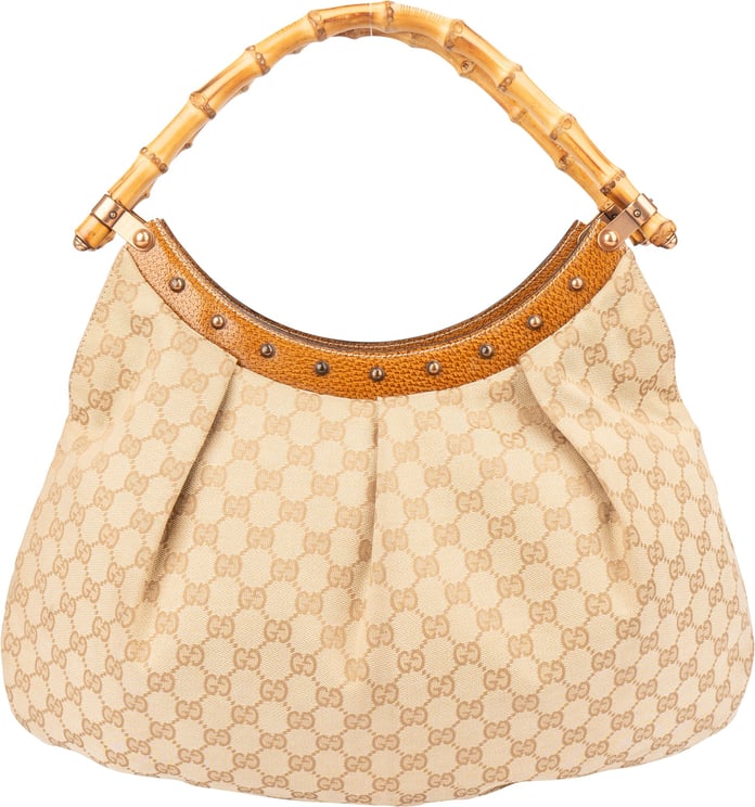Gucci Gucci GG Monogram Bamboo Handbag