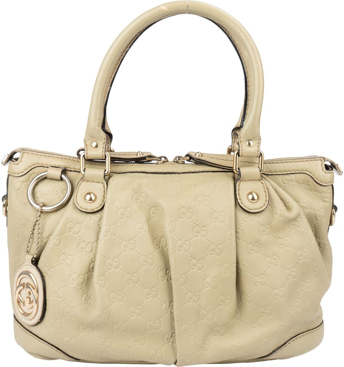 Gucci Gucci Leather GG Monogram Sukey Handbag