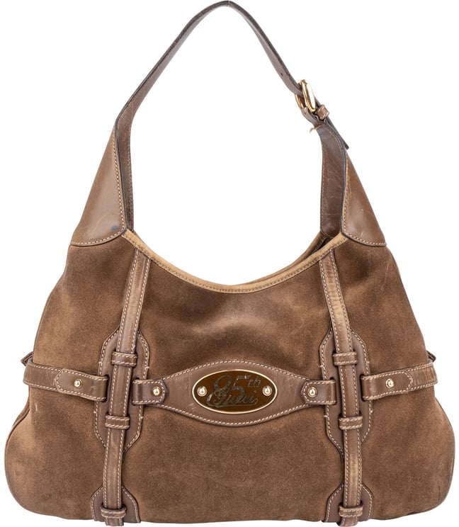 Gucci Gucci Suede Limited 85th Edition Horsebit Handbag