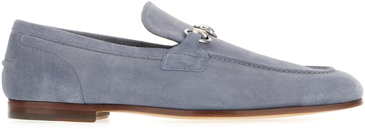Gucci Gucci Air force blue suede loafers