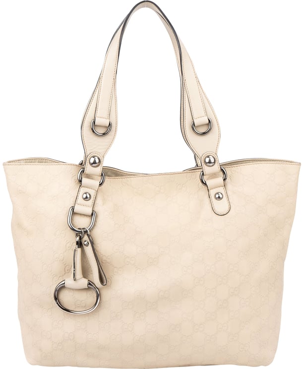 Gucci Gucci Leather GG Monogram Horsebit Handbag