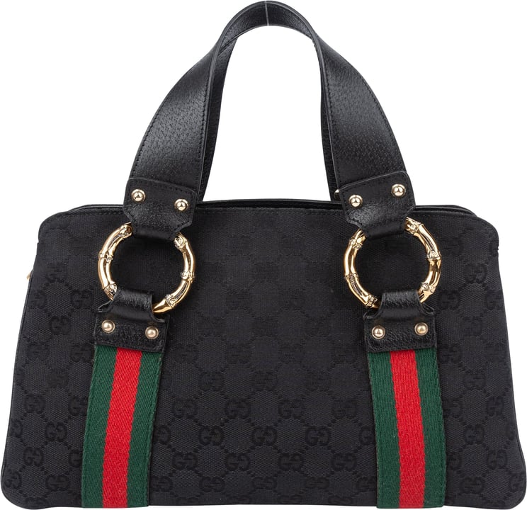 Gucci Gucci GG Monogram Bamboo Handbag