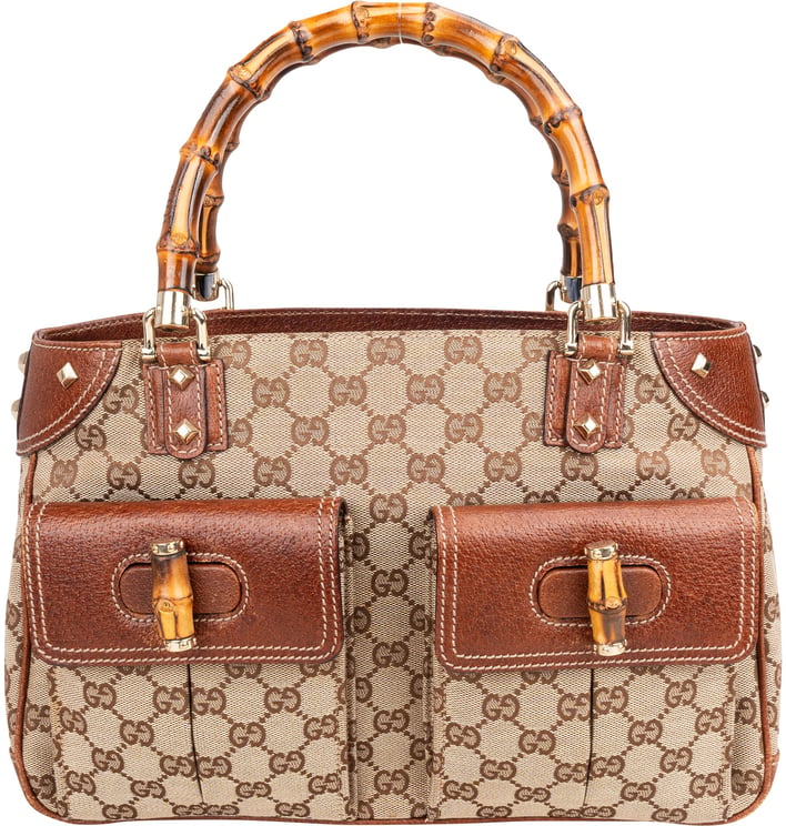 Gucci Gucci GG Monogram Bamboo Handbag