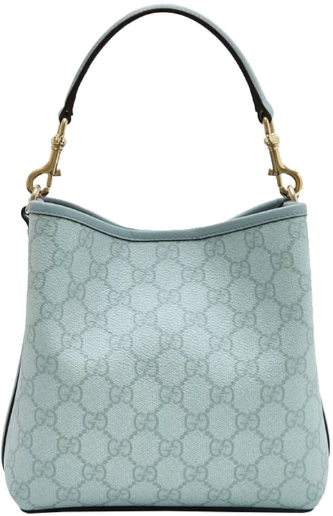 Gucci Blue Handbag GG Structured Monogram Bag