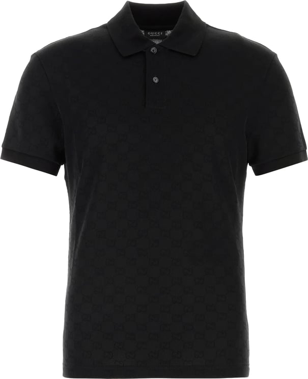 Gucci Black Polo Textured Shirt