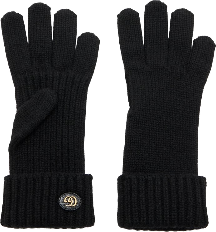 Gucci Black Viglos Knitted Gloves