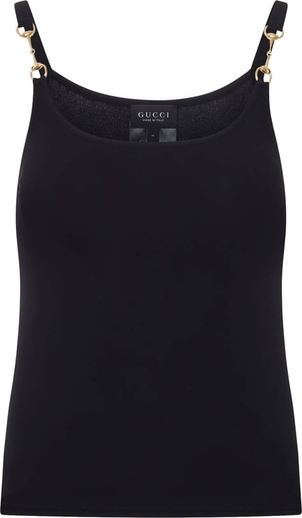 Gucci Black Top Cropped Shirt