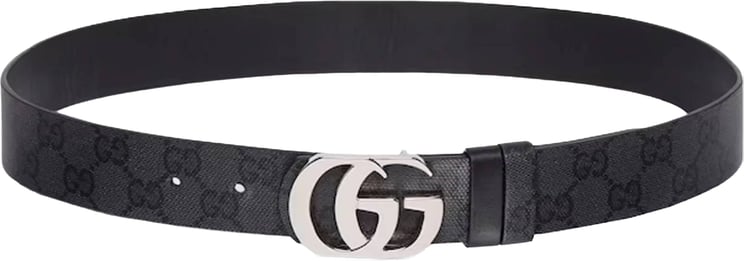 Gucci Black Belt W.35 Embossed Accessory