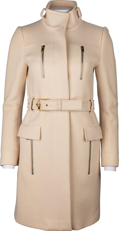 Gucci Gucci Cream Wool Coat (IT 38)