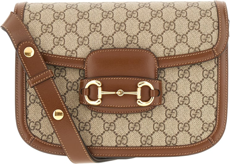 Gucci Gucci GG Supreme fabric small Horsebit 1955 shoulder bag