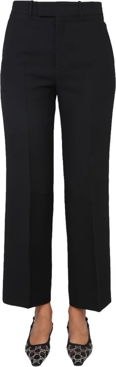 Gucci Cady Crepe Tailored Pants with Hidden Hook Closure