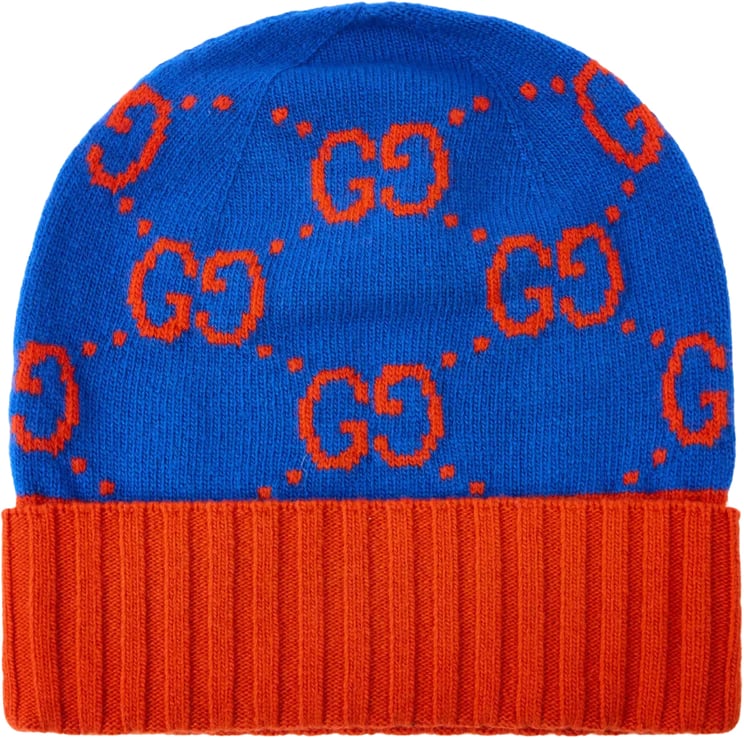 Gucci Gg Monogram Wool Beanie