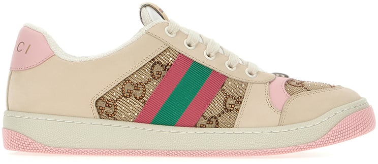 Gucci Gucci Multicolor nappa leather and GG Supreme fabric sneakers