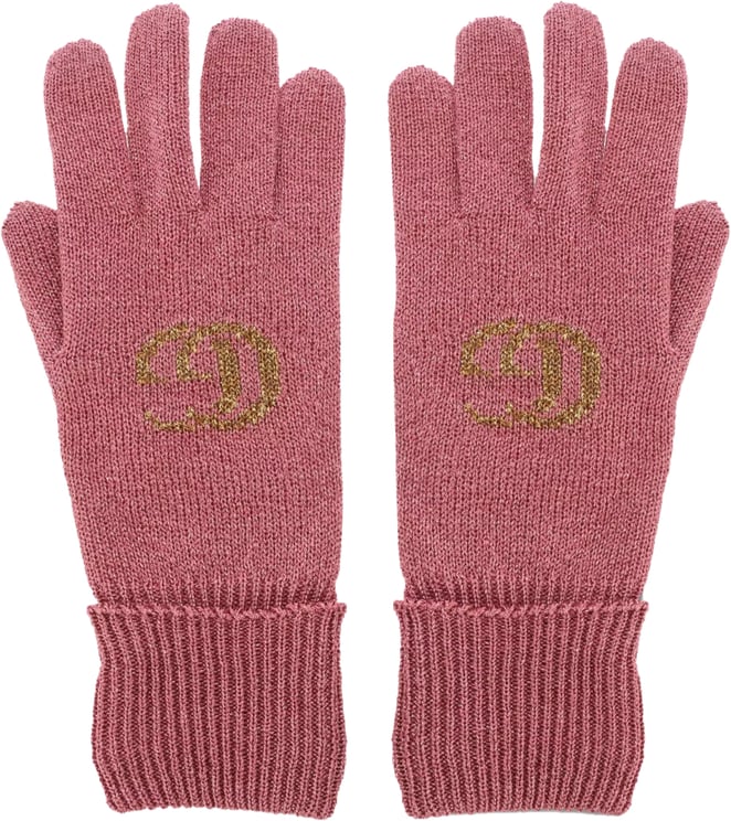 Gucci Gg Monogram Lurex Gloves
