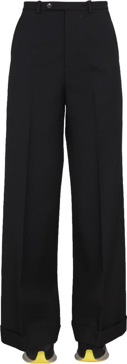Gucci Tailored Wool Pants with Hook and Zipper Closure