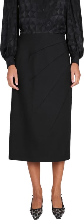 Gucci Classic Wool Skirt with Zipper Closure