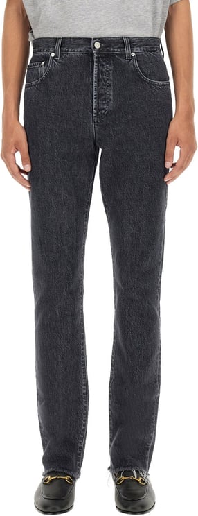 Gucci Straight-Leg Denim Pants with Traditional Five-Pocket Design