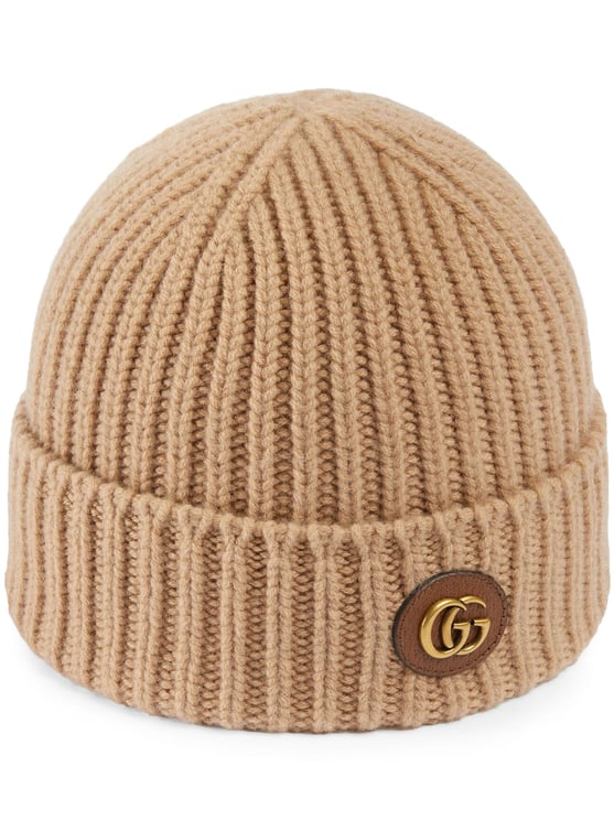 Gucci Victor Ribbed Wool Cashmere Beanie