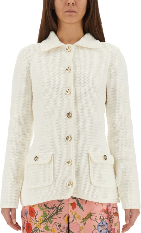 Gucci Fine Cotton Cardigan with Button-Down Front