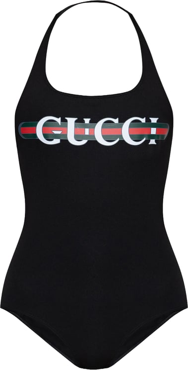 Gucci Sparkling Logo One Piece Swimsuit